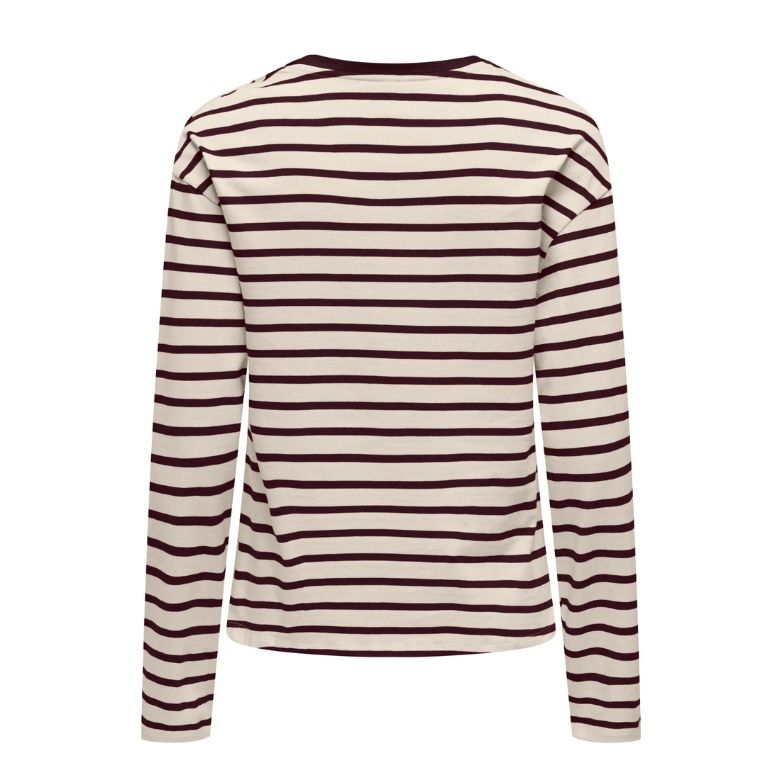 ONLY - BLUSE - NEW SOPH 15337134 - BIRCH/WINETASTING