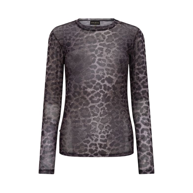 HYPE THE DETAIL - MESH BLUSE - 3-320-1400-9512 - GREY LEO