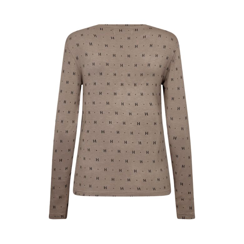 HYPE THE DETAIL - CASHMERE BLUSE - 3-650-14-4 - BROWN