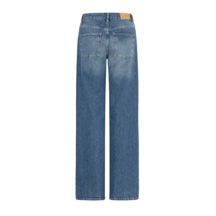 PULZ - JEANS - VEGA WIDE LEG 50207173 - MEDIUM BLUE DENIM