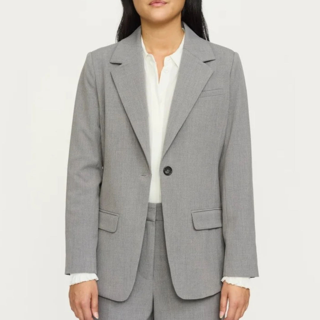 SOFT REBELS - BLAZER - VILJA SR125-710 - MEDIUM GREY MELANGE
