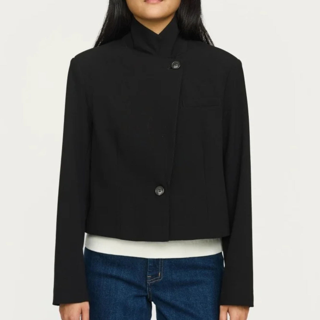 SOFT REBELS - BLAZER - VILJA CROPPED SR127-700 - SORT
