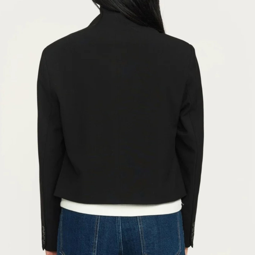 SOFT REBELS - BLAZER - VILJA CROPPED SR127-700 - SORT