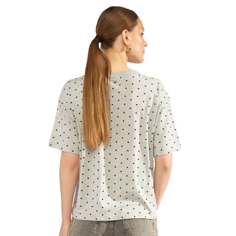 NÜMPH - T-SHIRT - ROSSA 707485 - LIGHT GREY MELANGE