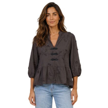 MARTA DU CHATEAU - BLUSE - SAFIYA - 202722 - CASTAGNO