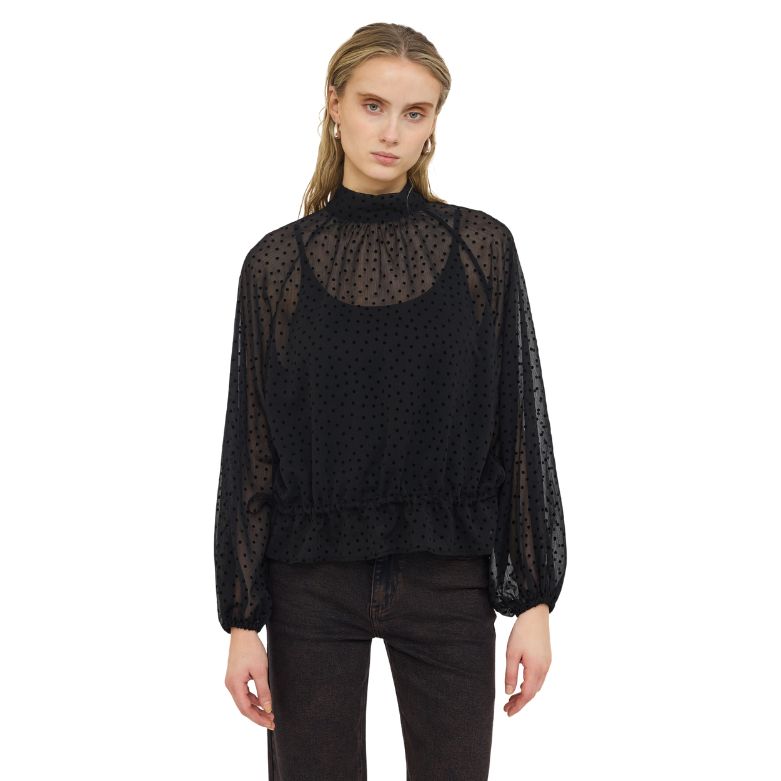 SOFT REBELS - BLUSE - SABELLA SR626-711 - BLACK