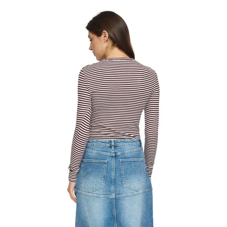 SOFT REBELS - BLUSE - FENJA SR124-303 - VINYARD WINE STRIPE