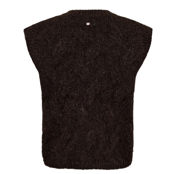 NÜMPH - VEST - ALMAS 707201 - BLACK COFFEE