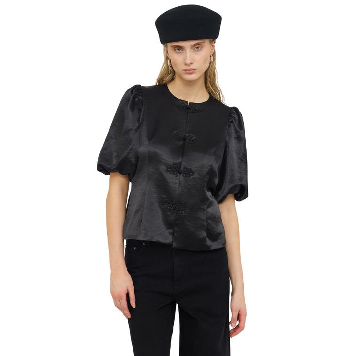 SOFT REBELS - BLUSE - SALMA SR626-703 - BLACK