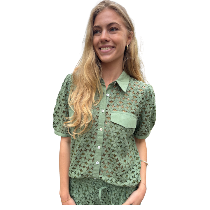 CONTINUE - BLUSE - CHARLOTTE - 15292 - ARMY