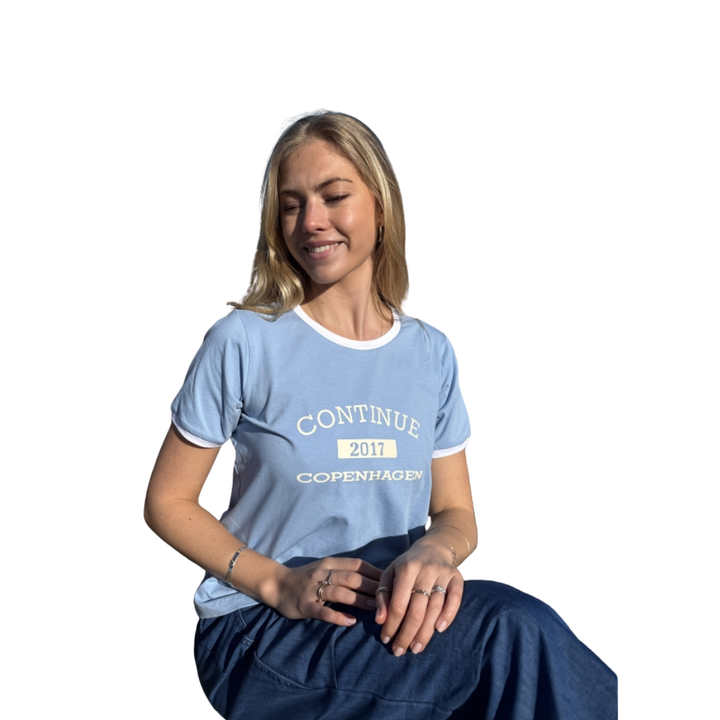 CONTINUE - T-SHIRT - DEA - 15289 - LIGHT BLUE