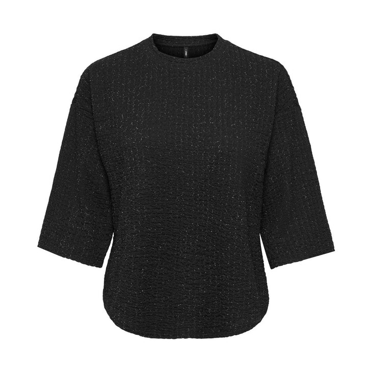 ONLY - TOP - MILLA 15384154 - BLACK/SILVER LUREX
