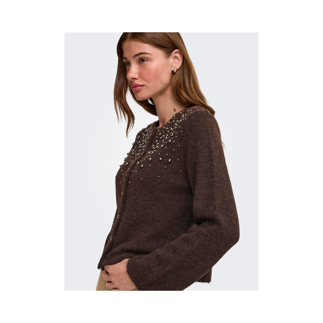 ONLY - CARDIGAN - MIGGIE 15375519 - COFFEE BEAN MELANGE