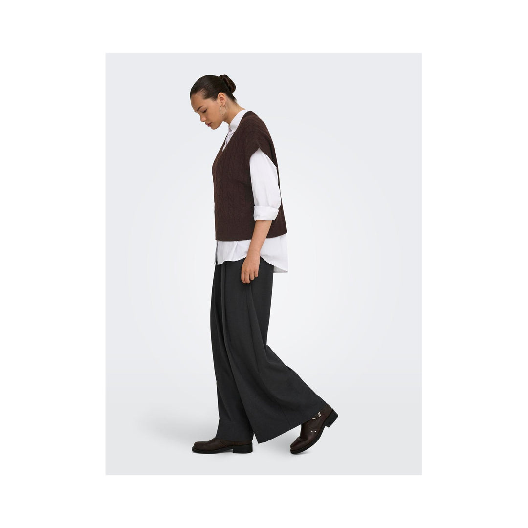 ONLY - VEST - MELODY 15249328 - COFFEE BEAN MELANGE