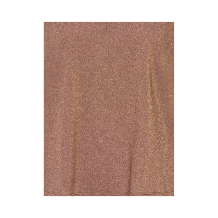 ONLY - T-SHIRT - MIRANDA 15333431 - DEEP MAHOGANY/GOLD LUREX